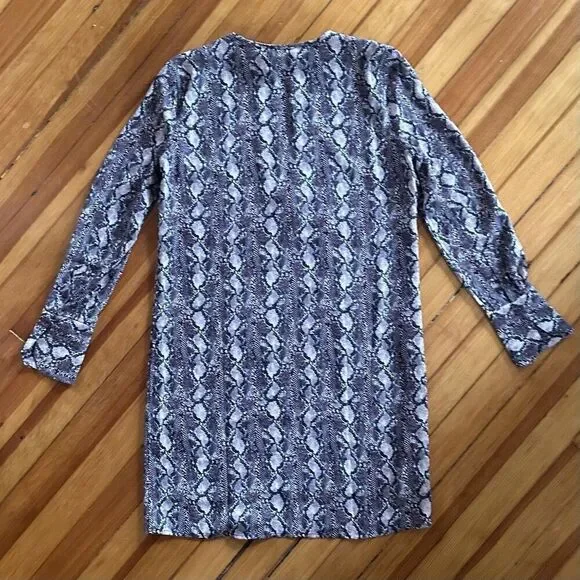 Equipment NWT Bonnie Dress in Snakeskin Tawny Port Multi Size XS - Picture 3 of 6